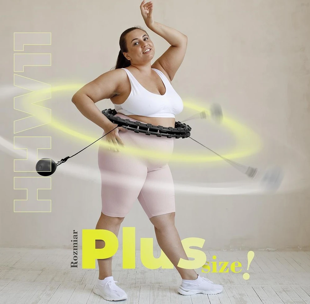 RINKINYS HULA HOOP HHW11 Juodas SU SVORIU + LIEMENS ATRAMA BR163 Juodas PLIUS DYDIS HMS