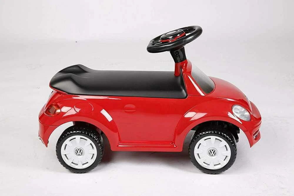 Roll Play Vaikiškas stumdomas automobilis RollPlay VW Beetle Foot-To-Floor, raudonas