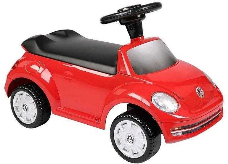 Roll Play Vaikiškas stumdomas automobilis RollPlay VW Beetle Foot-To-Floor, raudonas