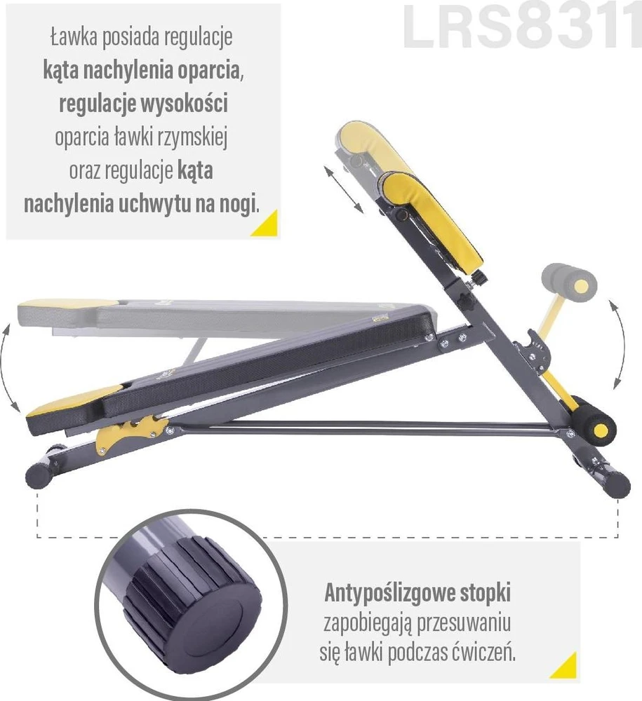 Romėniškas suoliukas HMS Premium LSR8311