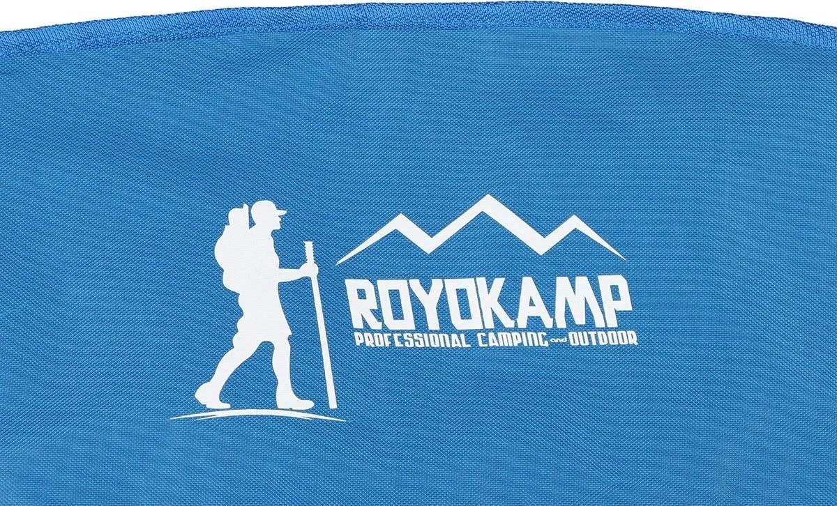 Royokamp Sulankstoma turistinė paplūdimio kėdė su porankiais Royocamp, 55x58x64cm, mėlyna