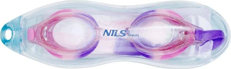 Nils Extreme Rožiniai jaunimo plaukimo akiniai NILS AQUA NQG870AF