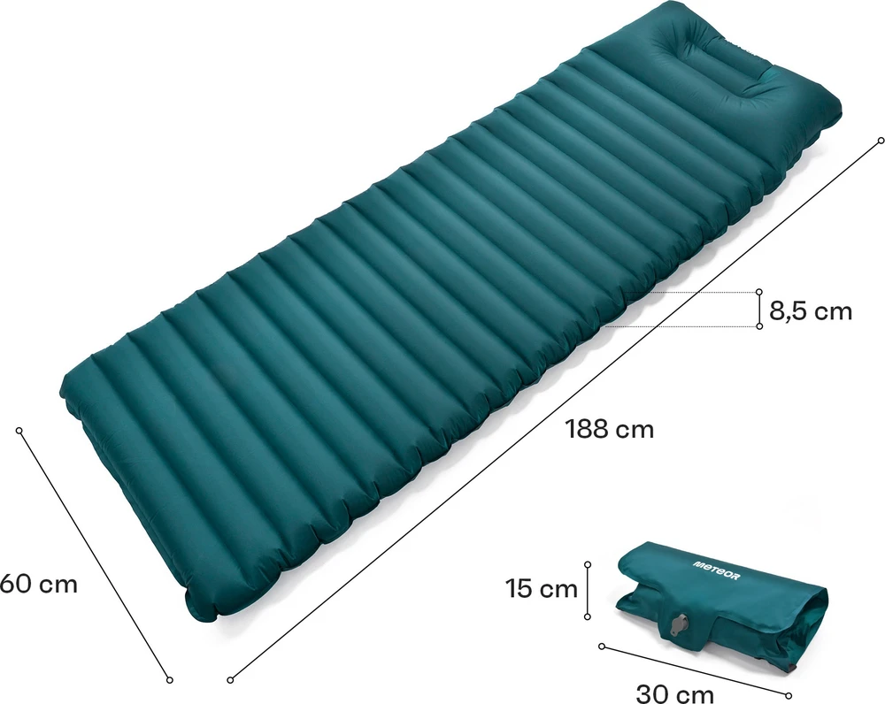 Savaime prisipučiantis kilimėlis Meteor 2in1 (pompa + drybag maišas)