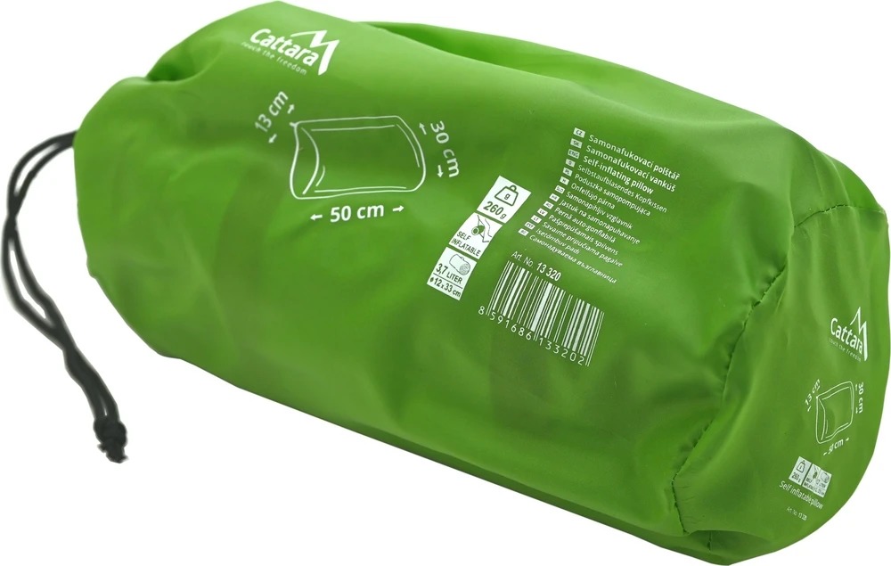 Savaime prisipučianti pagalvė Cattara – žalia, 50 x 30 x 13 cm