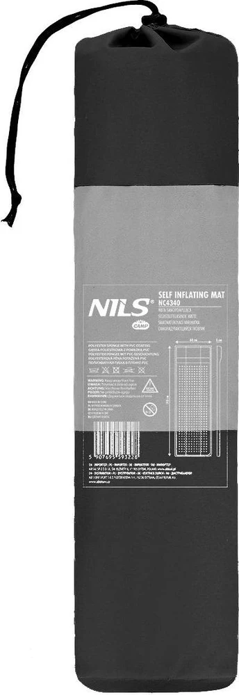 Nils Extreme Savaime prisipučiantis kilimėlis NC4340 pilkai juodas NILS CAMP
