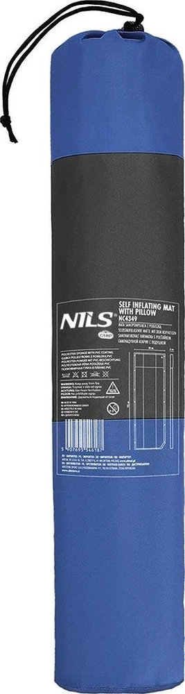 Savaime prisipučiantis kilimėlis su pagalve Nils Camp NC4349, mėlynai pilkas