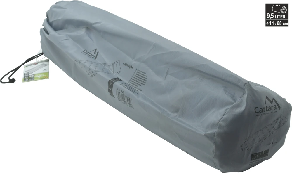 Savaime prisipučiantis kilimėlis su pagalvėle Cattara Midnight 180 x 66 x 4 cm