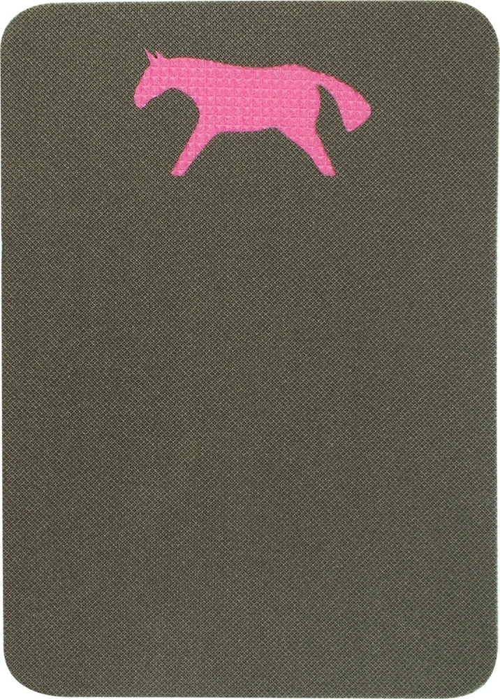 Sėdėjimo kilimėlis Yate Horse, 400x285x10 mm, rožinis/antracitas