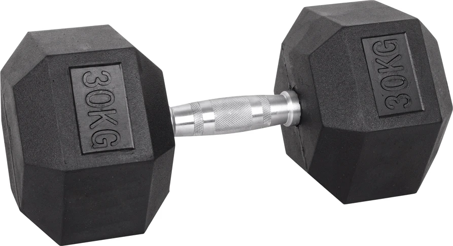 Šešiakampis hantelis inSPORTline Hexsteel 30kg
