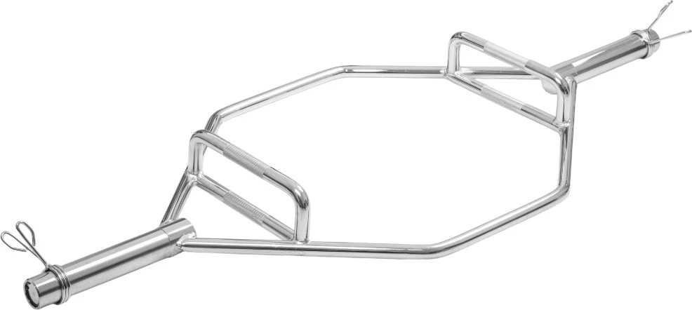 Šešiakampis olimpinis grifas inSPORTline Hexlif 140 cm / 50 mm - 21,8kg, apkrova 200 kg, su užraktais
