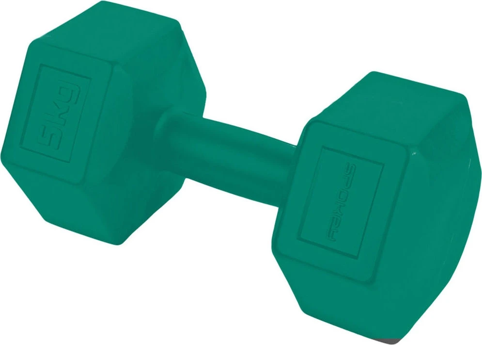 Šešiakampių hantelių rinkinys 2x5 kg Spokey MONSTER