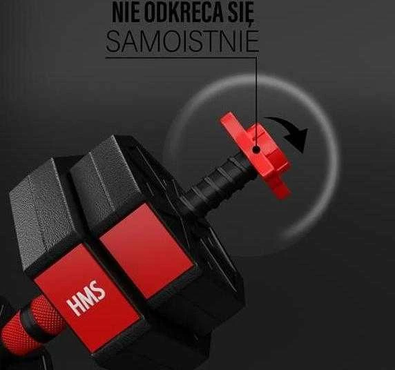 Keičiamo svorio hantelių ir štangos komplektas HMS 20 kg