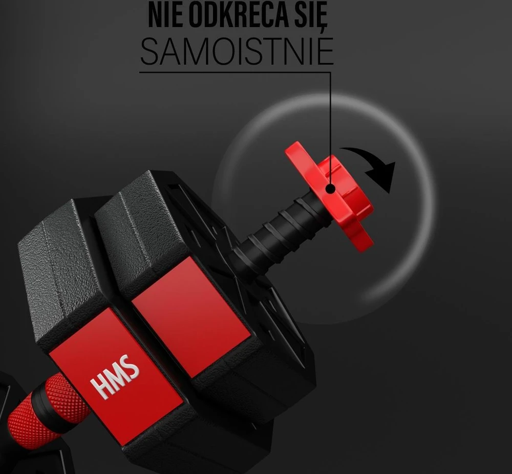 Keičiamo svorio hantelių komplektas HMS SGC40 40 kg