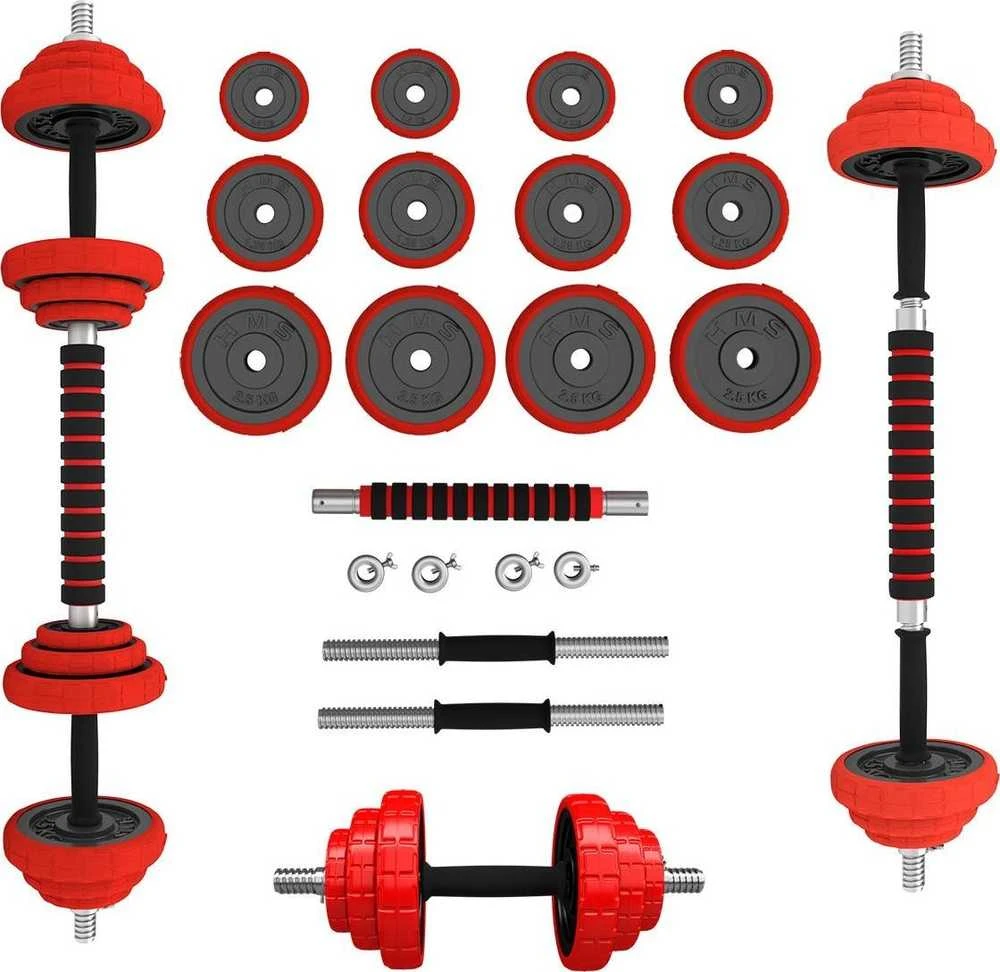Keičiamo svorio hantelių ir štangos komplektas HMS SGGX20, 20 kg
