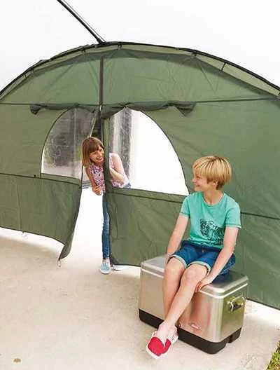 Sienelė nuo saulės Coleman Pro Acc Sunwall, su durimis, žalia, 3m