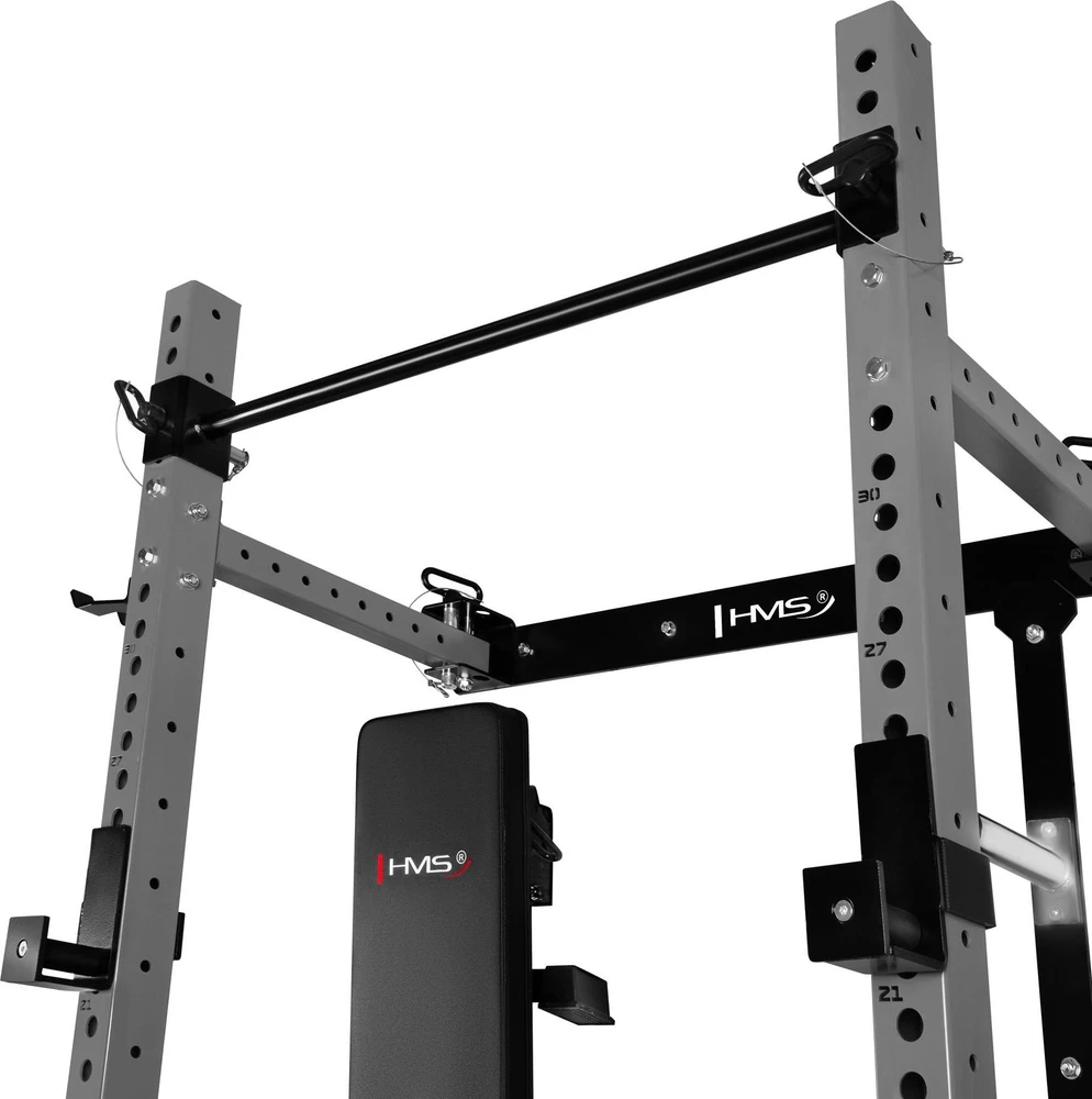 Sieninis slankusis jėgos narvas su suoliuku KLT34 pilkas HMS Fitness