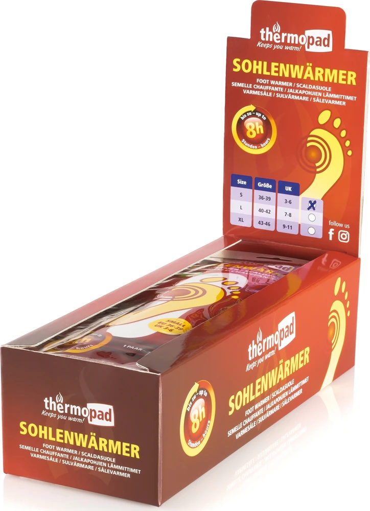 Šildantys vidpadžiai Thermopad S, pora