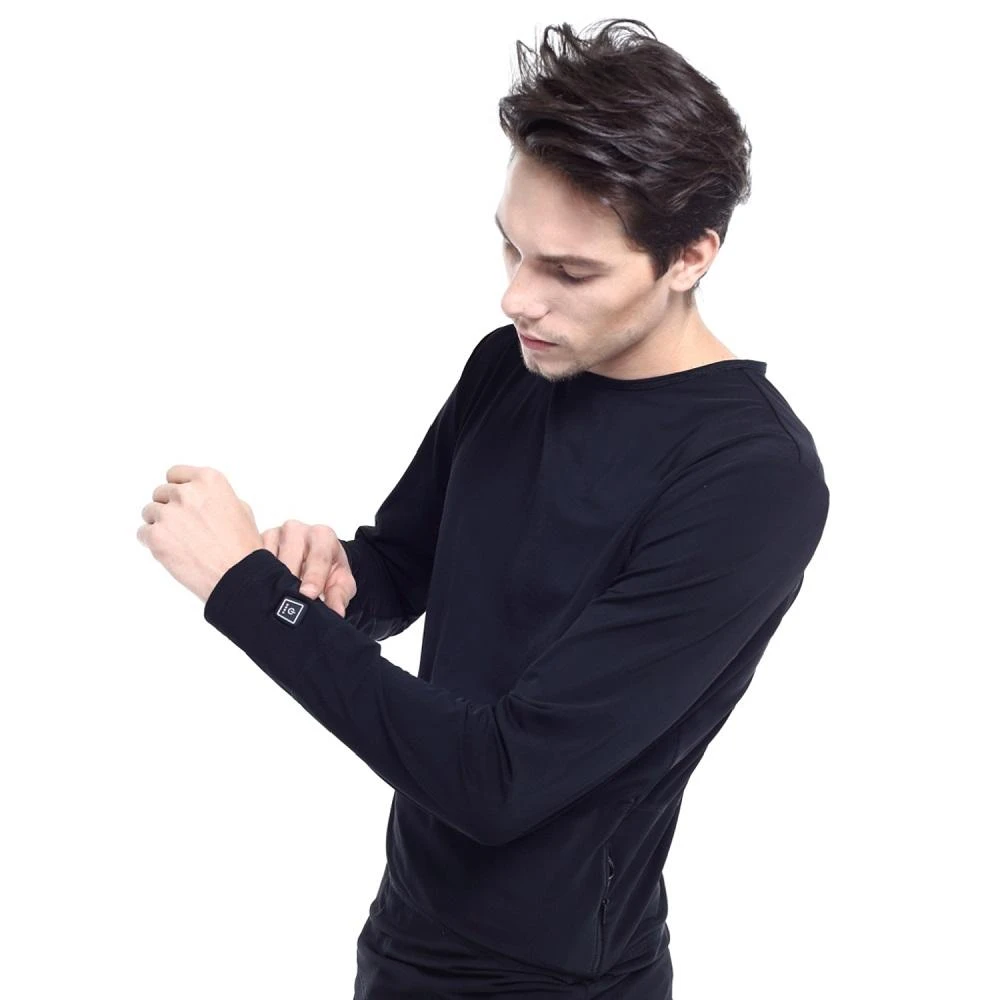 Šildomi marškinėliai T-Shirt Glovii GJ1 su baterija (iki 6val.)