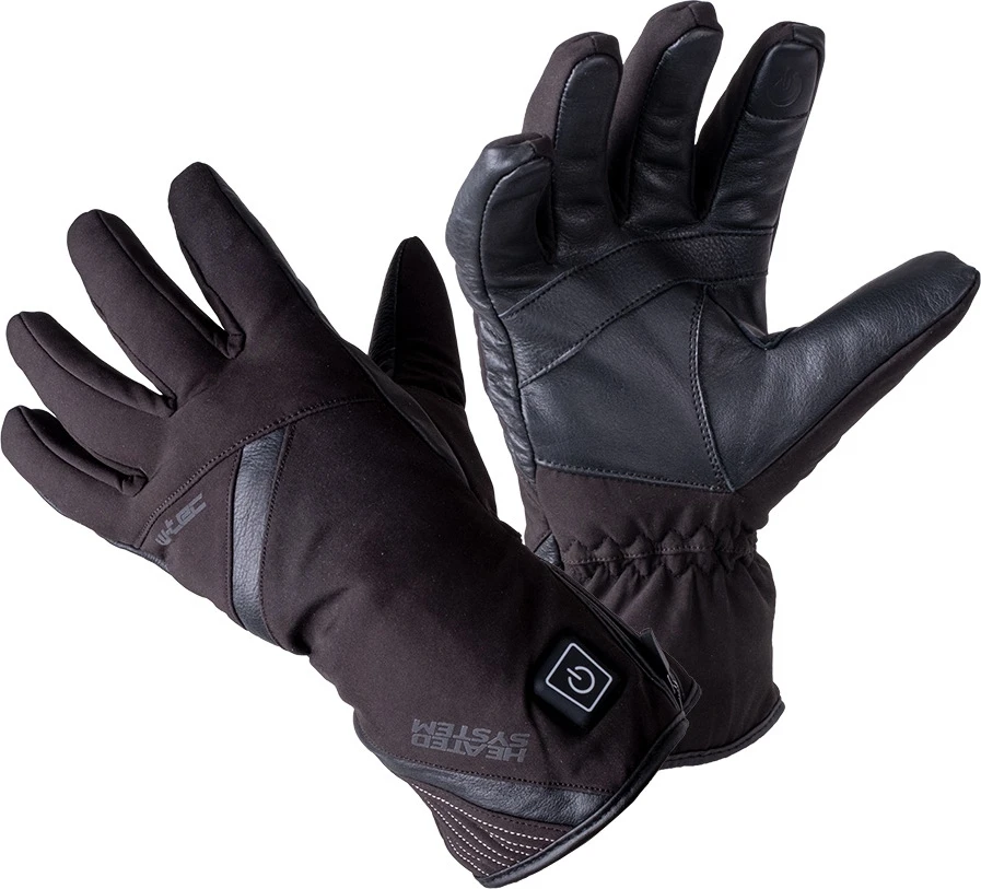 Šildomos motociklininko/dviratininko pirštinės W-TEC HEATnoir