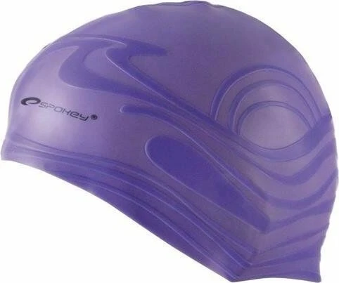 Silikoninė plaukimo kepuraitė violetinė Spokey SHOAL
