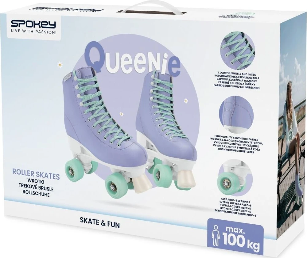 Spokey Queenie SPK-944656 reguliuojami riedučiai, dydis 39–42