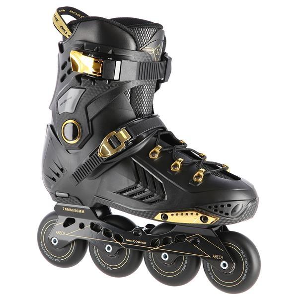 Slalomo riedučiai Nils Extreme NA20002 juodi-auksiniai - 39