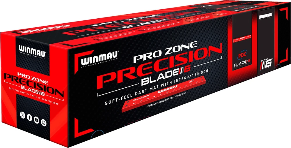 Smiginio linijų žymekliai Winmau Pro Zone Precision Blade 6 Soft Feel