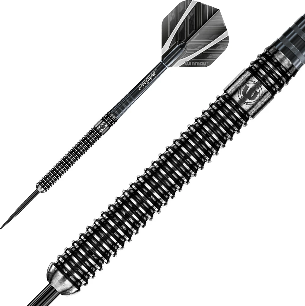 Winmau Blackout smiginio strėlytės su plieniniais smaigaliais 22 g