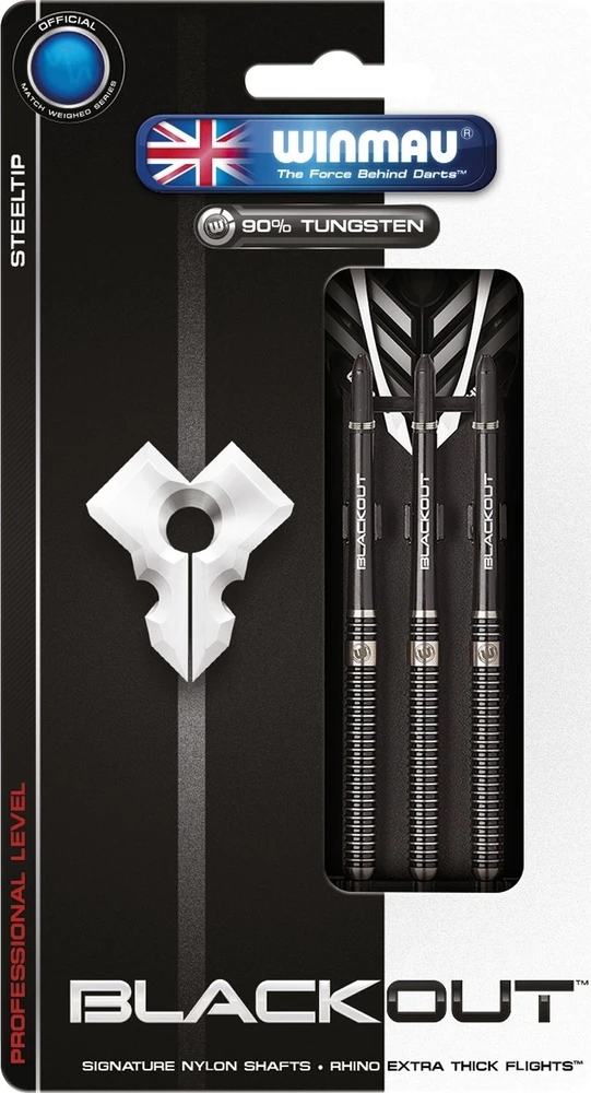 Winmau Blackout smailgaliai smiginio strėlytės 26 g