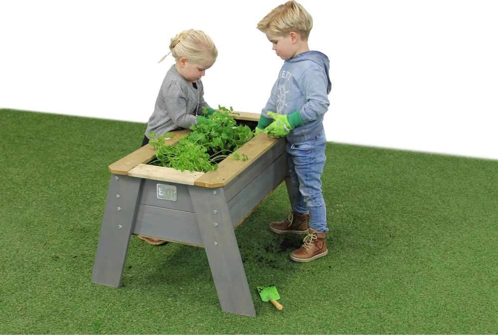 EXIT Aksent Kids Planter Table L Table planter Freestanding Wood Pilkas Outdoor
