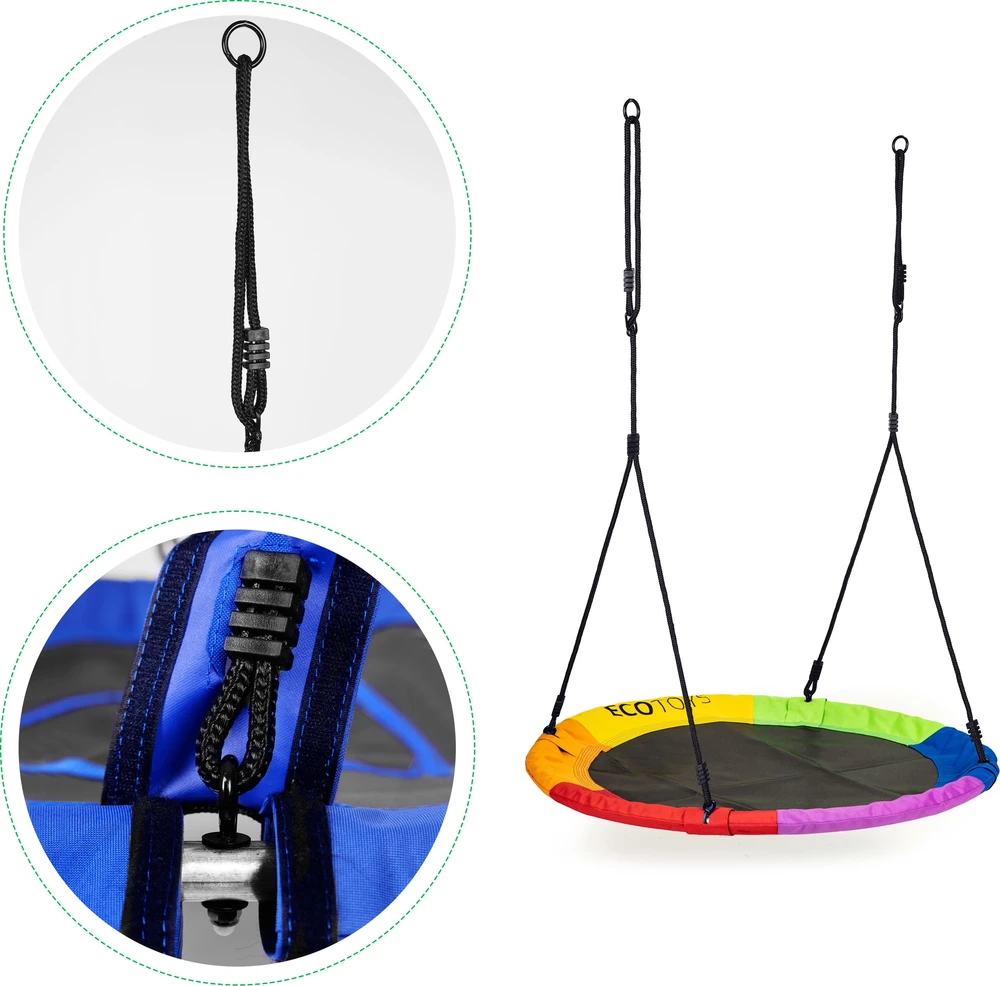 Grandininis pjūklas Sodo sūpynės gandro lizdas 100 cm spalvotos ECOTOYS