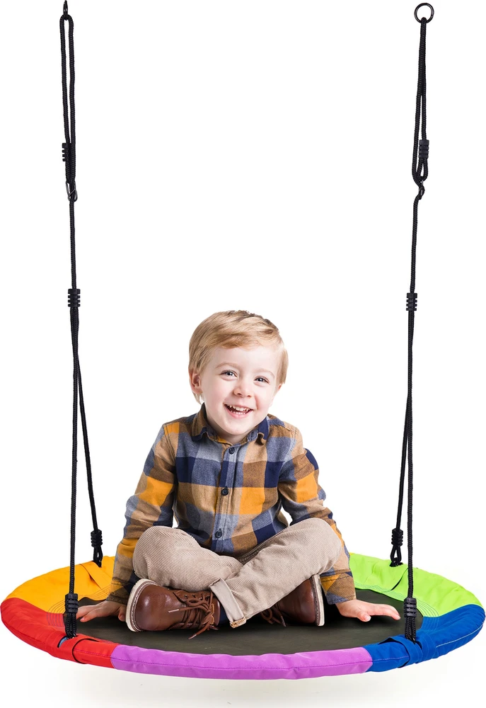 Grandininis pjūklas Sodo sūpynės gandro lizdas 100 cm spalvotos ECOTOYS