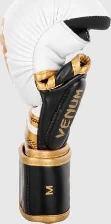 MMA pirštinės Venum Challenger 3.0 – baltos/juodos/auksinės
