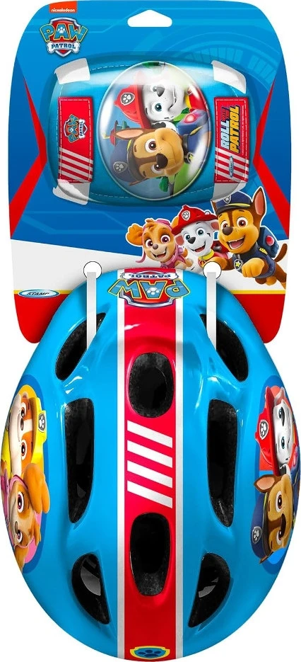 „Spin Master“ vaikiškas šalmas + apsaugų rinkinys „Paw Patrol“.