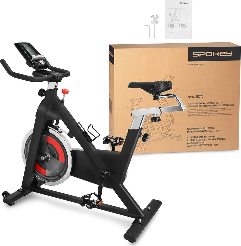 Sukamasis dviratis Spokey SHOTO (18 kg smagratis)