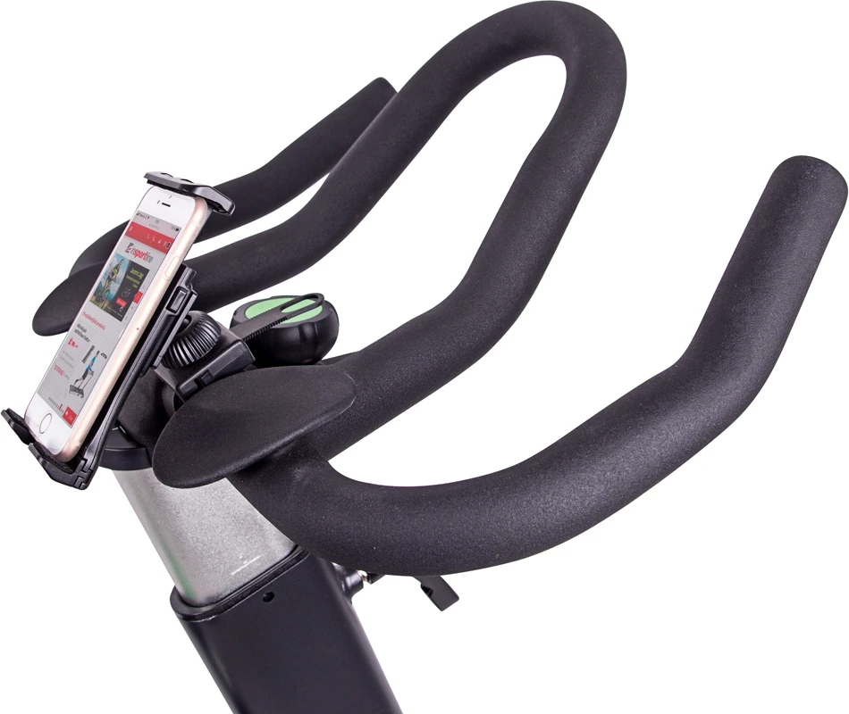 Spiningo dviratis inSPORTline Airin (iki 150kg, smagr. 20kg) - Juodas-Sidabrinis