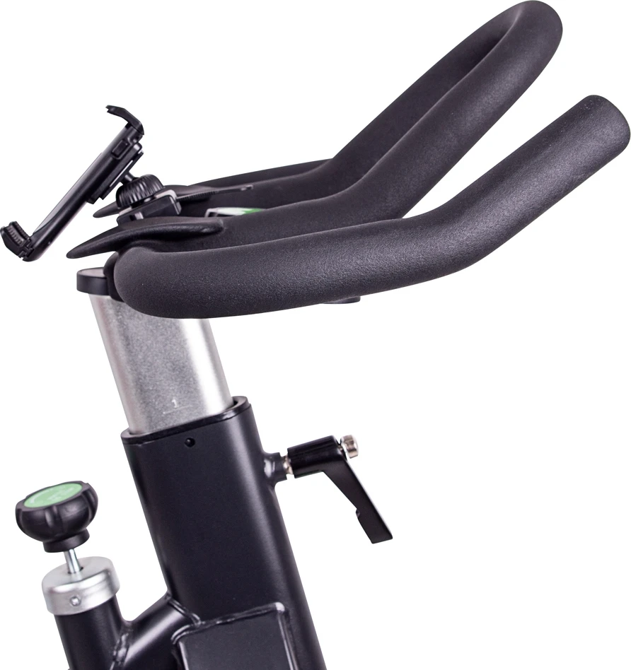 Spiningo dviratis inSPORTline Airin (iki 150kg, smagr. 20kg) - Juodas-Sidabrinis