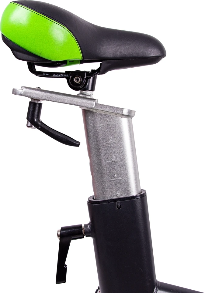 Spiningo dviratis inSPORTline Airin (iki 150kg, smagr. 20kg) - Juodas-Sidabrinis