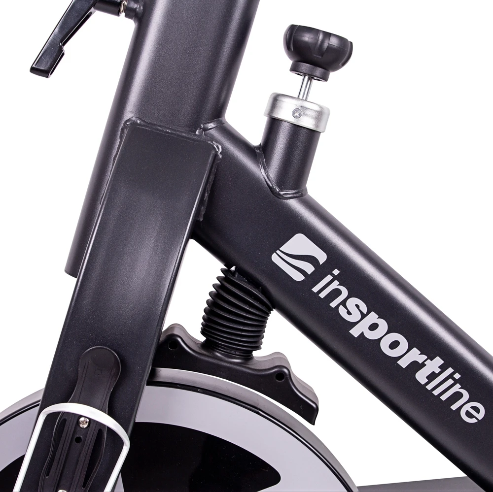 Spiningo dviratis inSPORTline Airin (iki 150kg, smagr. 20kg) - Juodas-Sidabrinis