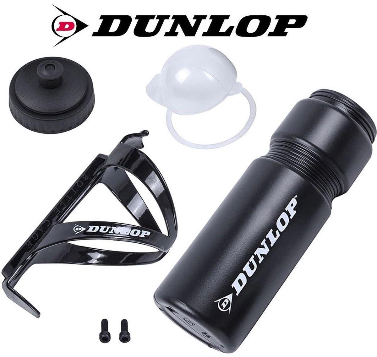 Sportinė gertuvė su laikikliu prie dviračio Dunlop, juoda, 750 ml