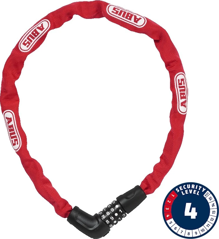 Spyna Abus Steel-O-Chain 5805C/75 raudona