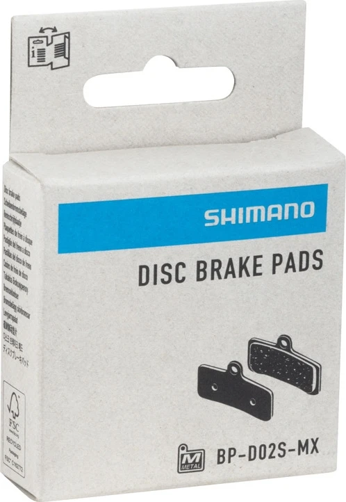 Diskinių stabdžių kaladėlės Shimano D02S Metal