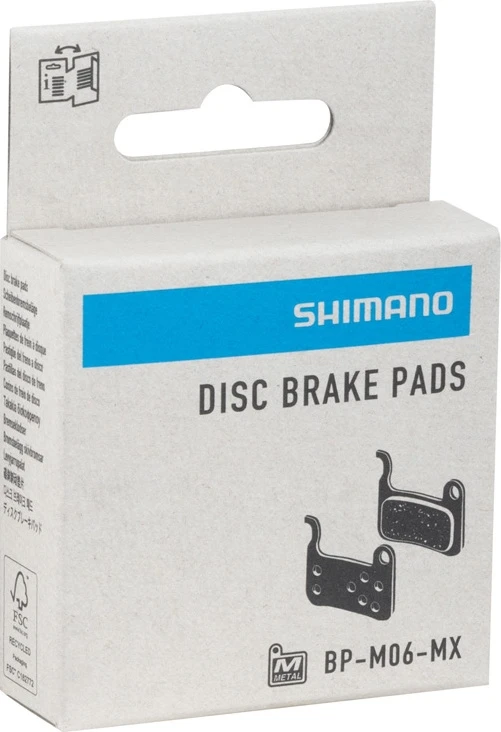 Diskinių stabdžių kaladėlės Shimano M06 Metal
