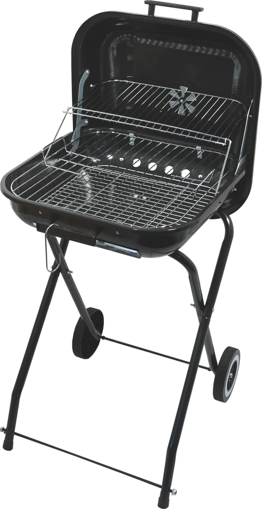 Stačiakampio formos anglies grilis Cattara Trapani 46 cm