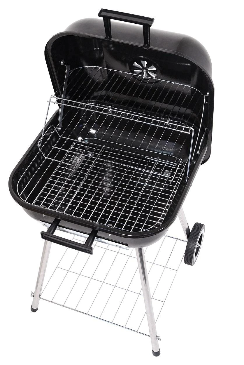 Stačiakampio formos anglies grilis Cattara Trapani 46 cm