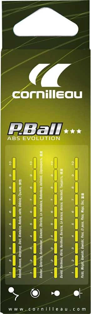 Stalo teniso kamuoliukai Cornilleau P-BALL ABS Evolution (3 vnt.)