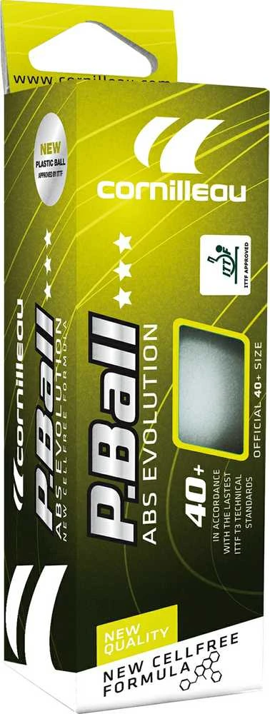 Stalo teniso kamuoliukai Cornilleau P-BALL ABS Evolution (3 vnt.)