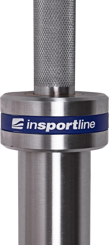 50mm olimpinis grifas su guoliais tinkamas mėtymui 220cm (apkrova iki 675kg) inSPORTline OB-86 MH6