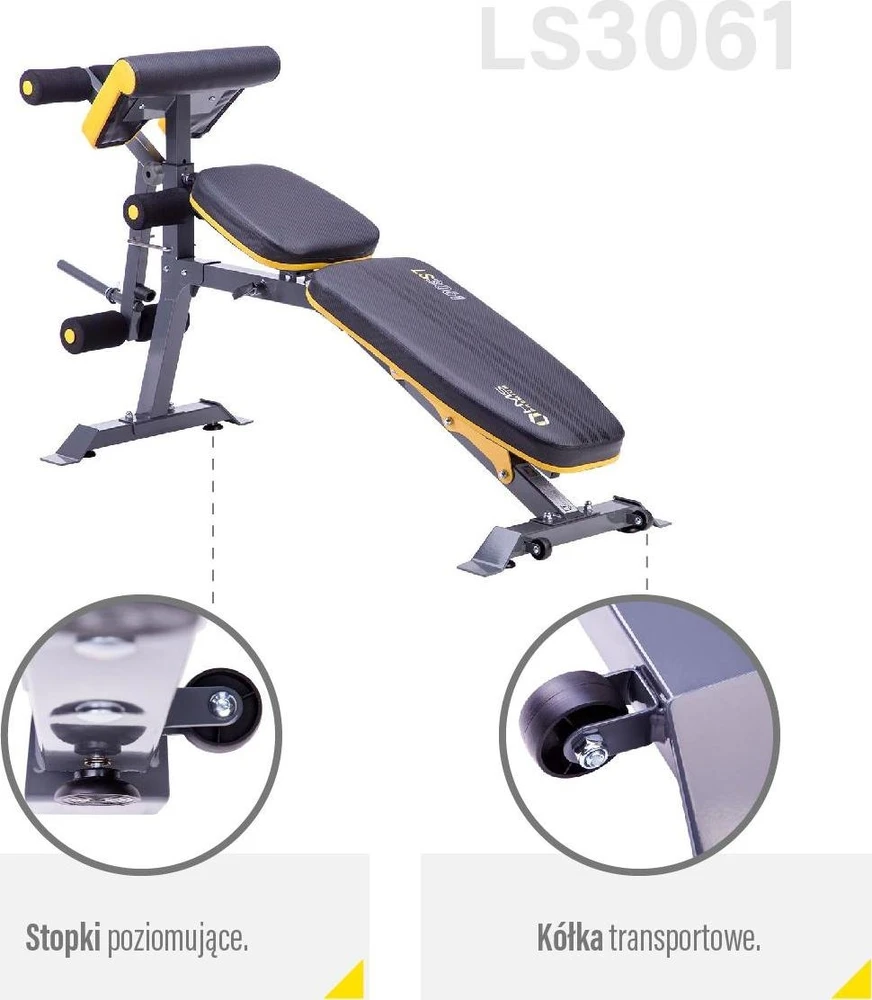 LS3061 BARBELL BENCH HMS PREMIUM