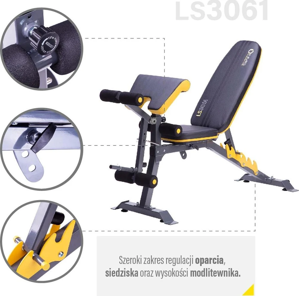 LS3061 BARBELL BENCH HMS PREMIUM